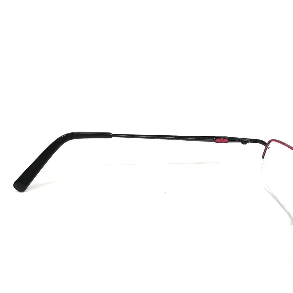 Vintage Valentino Eyeglasses Frames 5498 0NCL Black Red Rectangle 48-19-130